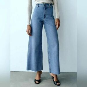 6 Zara The Marine Straight High-Rise Wide-Leg Denim